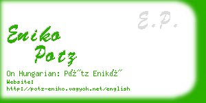 eniko potz business card